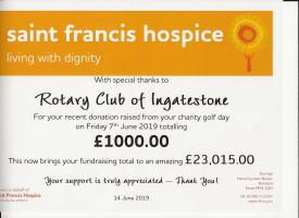 certificate - St. Francis Hospice June 2019